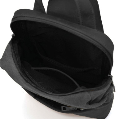 Shoulder sling, chest bag made of leather and canvas TARWA RAg-1905-3md