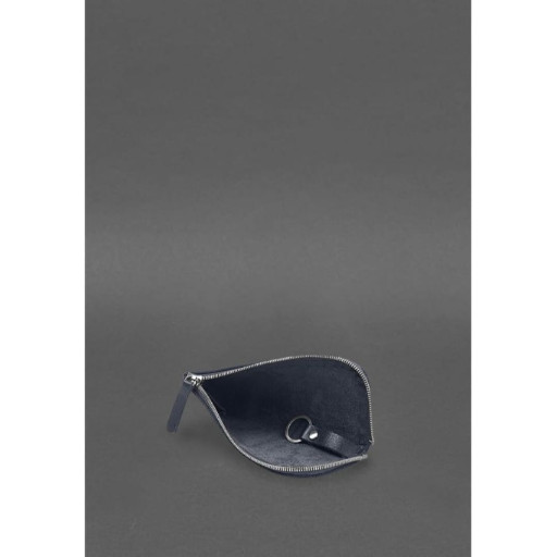 Шкіряна кишенькова ключниця 5.0 Темно-синя