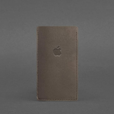 Кожаный чехол для iPhone 11 Темно-бежевый