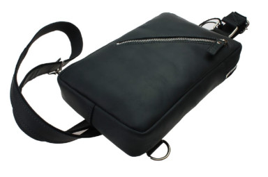 Mens sling shoulder bag banana 102-4(26) black