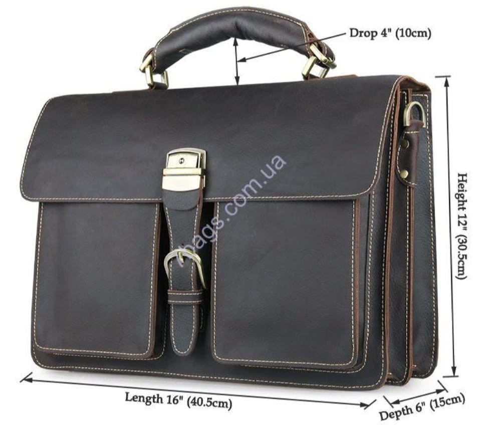 Чоловік шкіряний портфель ділового стилю