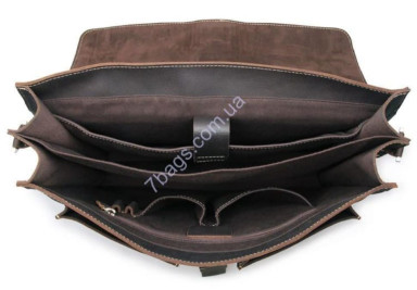 Business style men's leather briefcase