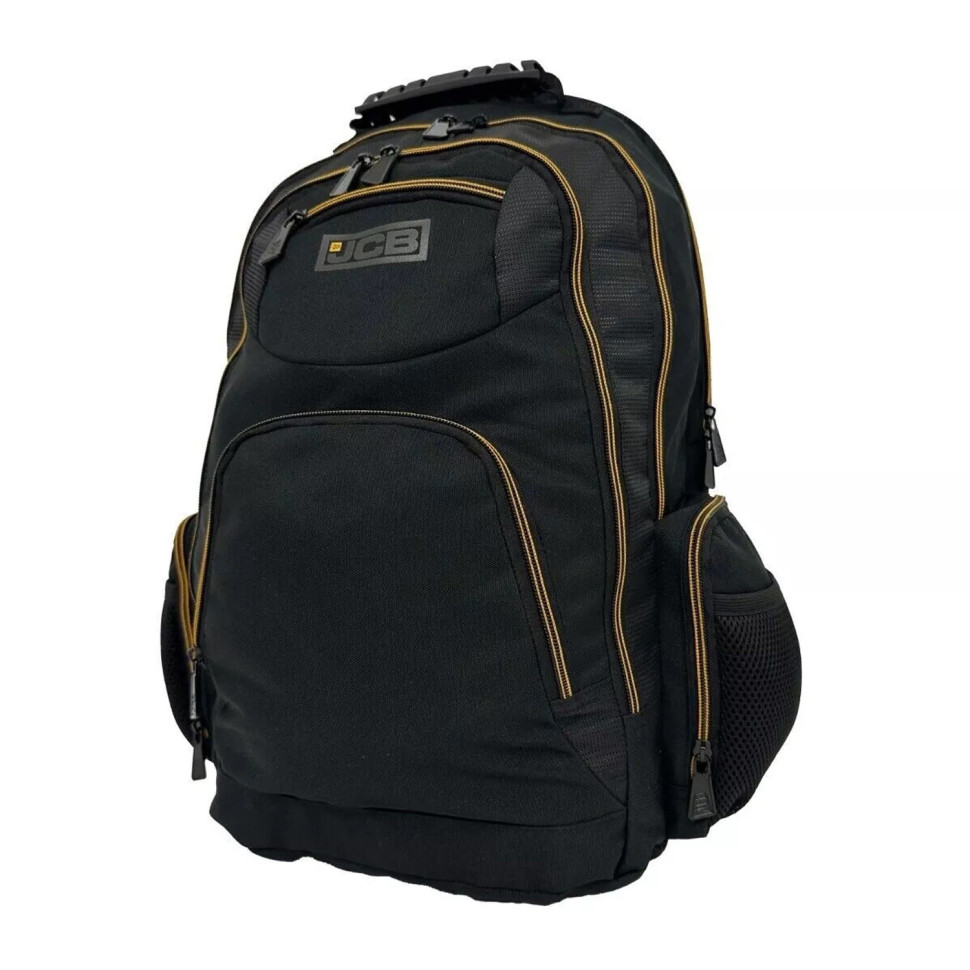 JCB BP71 Textile Backpack (Black/Yellow)