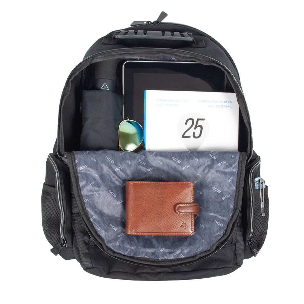 JCB BP71 Textile Backpack (Black/Yellow)