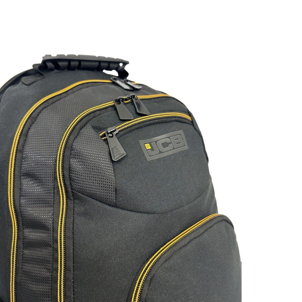 JCB BP71 Textile Backpack (Black/Yellow)