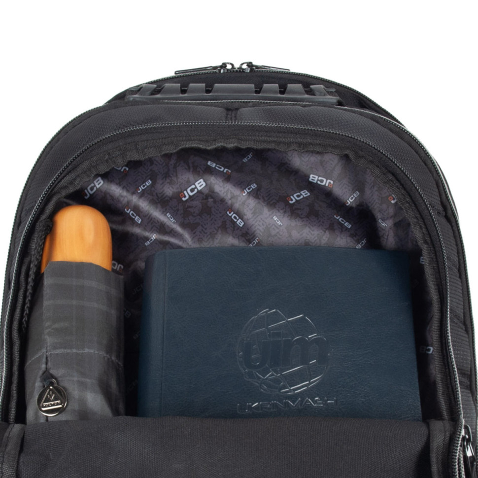 JCB BP71 Textile Backpack (Black/Yellow)