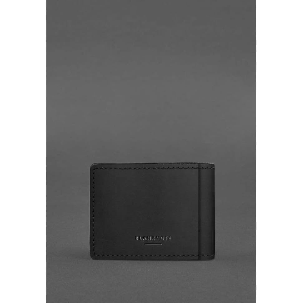 Кожаная обложка на удостоверение Главного управления разведки (ГУР) черная Crazy Horse