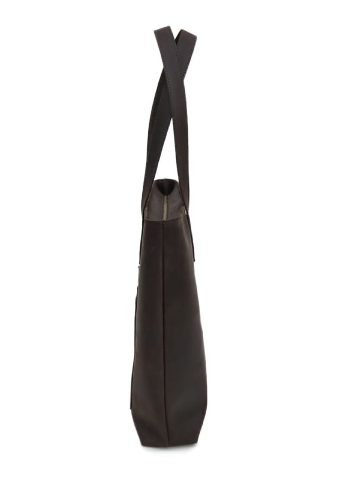 Vintage Women`s Brown Shopper Bag Newery N2066KC