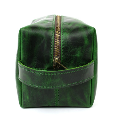 Leather vanity case TARWA REv-8033-4lx green