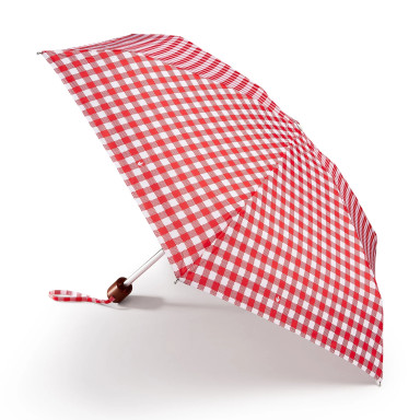 Жіноча міні парасолька Fulton L501-042298 Tiny-2 Red Gingham (Червона клітинка)