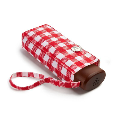 Жіноча міні парасолька Fulton L501-042298 Tiny-2 Red Gingham (Червона клітинка)