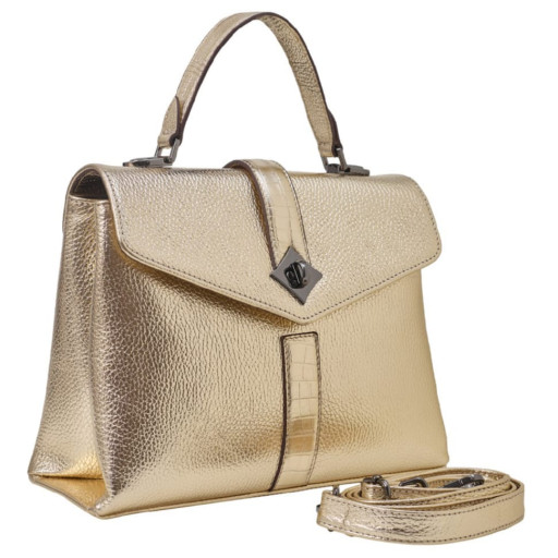 Сумка жіноча шкіряна Desisan 6044-674 золото