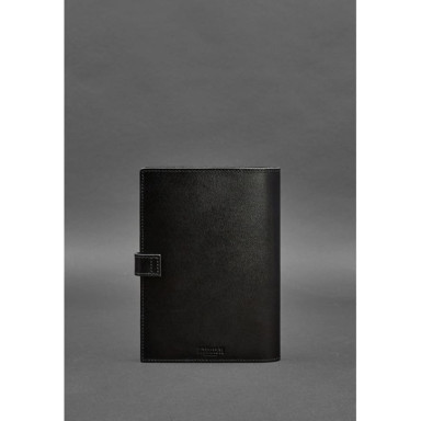 Leather folder (soft beech) for notebook and tablet 10.0 Charcoal black