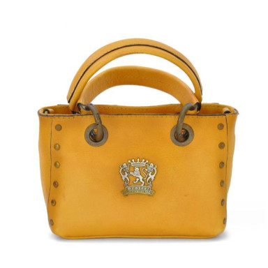 Pratesi BSE158 - Bagnone Lady Bag in cowhide leather Bruce Mustard