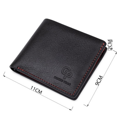 Кожаное стильное портмоне GRANDE PELLE 11551 Черный