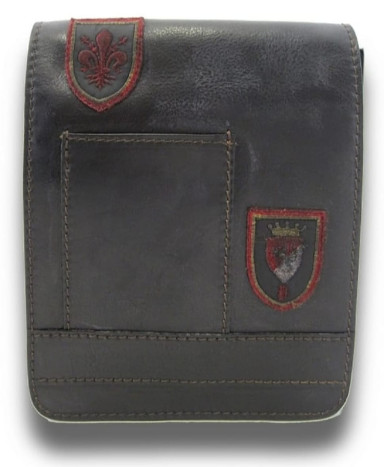 Pratesi BNE182/18 - Messanger Mini Bag in cow leather Bruce Black