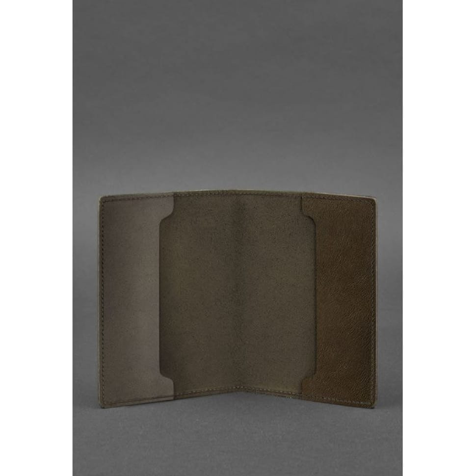 Leather cover for the military ID of the reserve officer 8.0 dark brown Crazy Horse