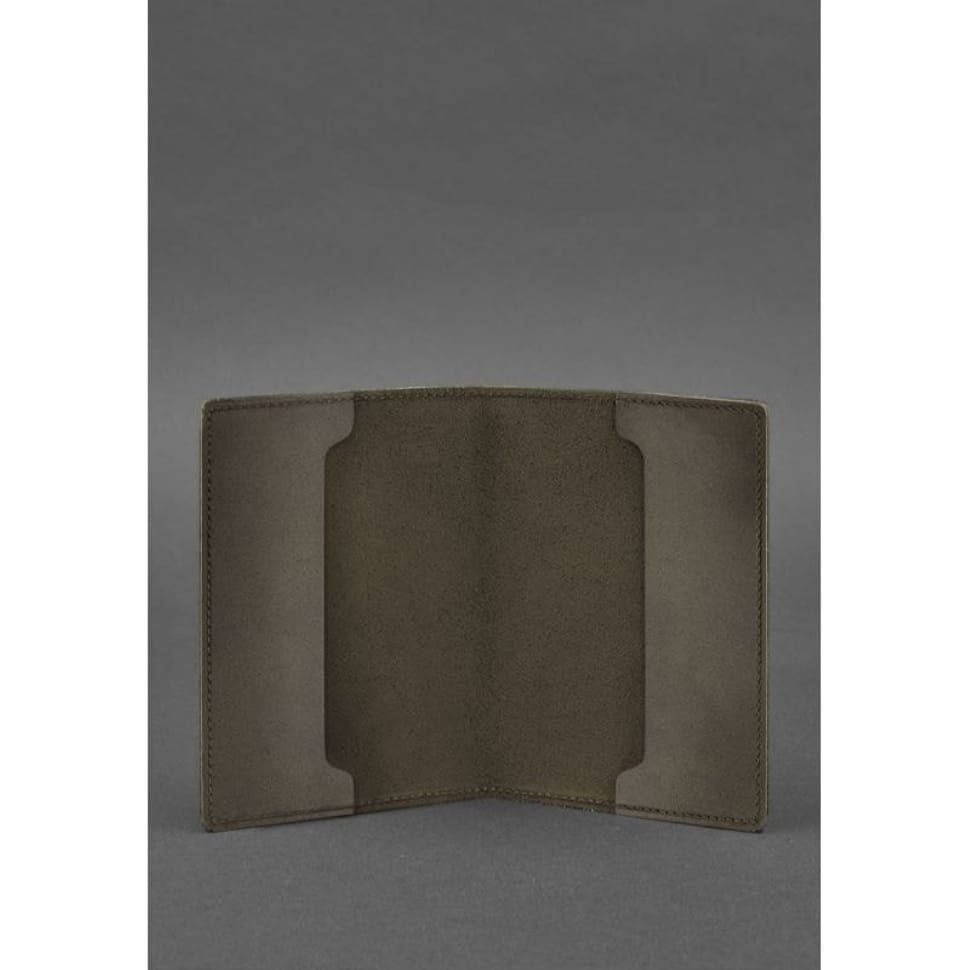 Leather cover for the military ID of the reserve officer 8.0 dark brown Crazy Horse