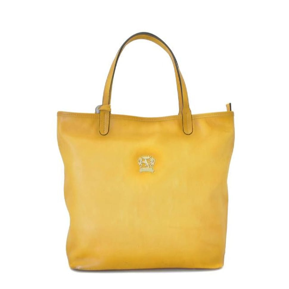 Pratesi BYE461 - Monterchi Tote Bag in cowhide leather Bruce Yellow