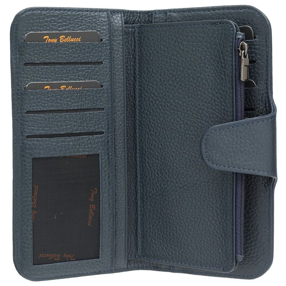 Гаманець жіночий шкіряний Tony Bellucci T883-1170 синій флотар