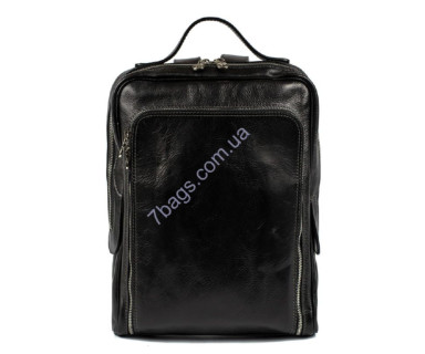 Stylish men's backpack, black, Firenze