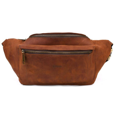 Banana belt bag leather red TARWA RB-3012-3md