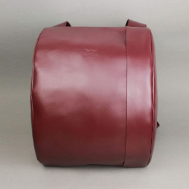 Cloud S leather backpack burgundy