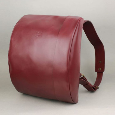 Cloud S leather backpack burgundy