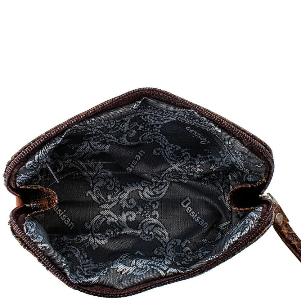 Кошелек женский кожаный Desisan 731-738 рыжая змея