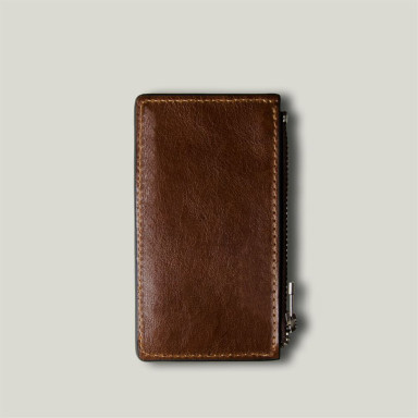 CardCase Topolino, Grande Pelle terracotta gloss