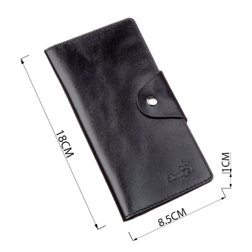 Цікавий гаманець для чоловіків з натуральної шкіри KARYA 21329 Чорний