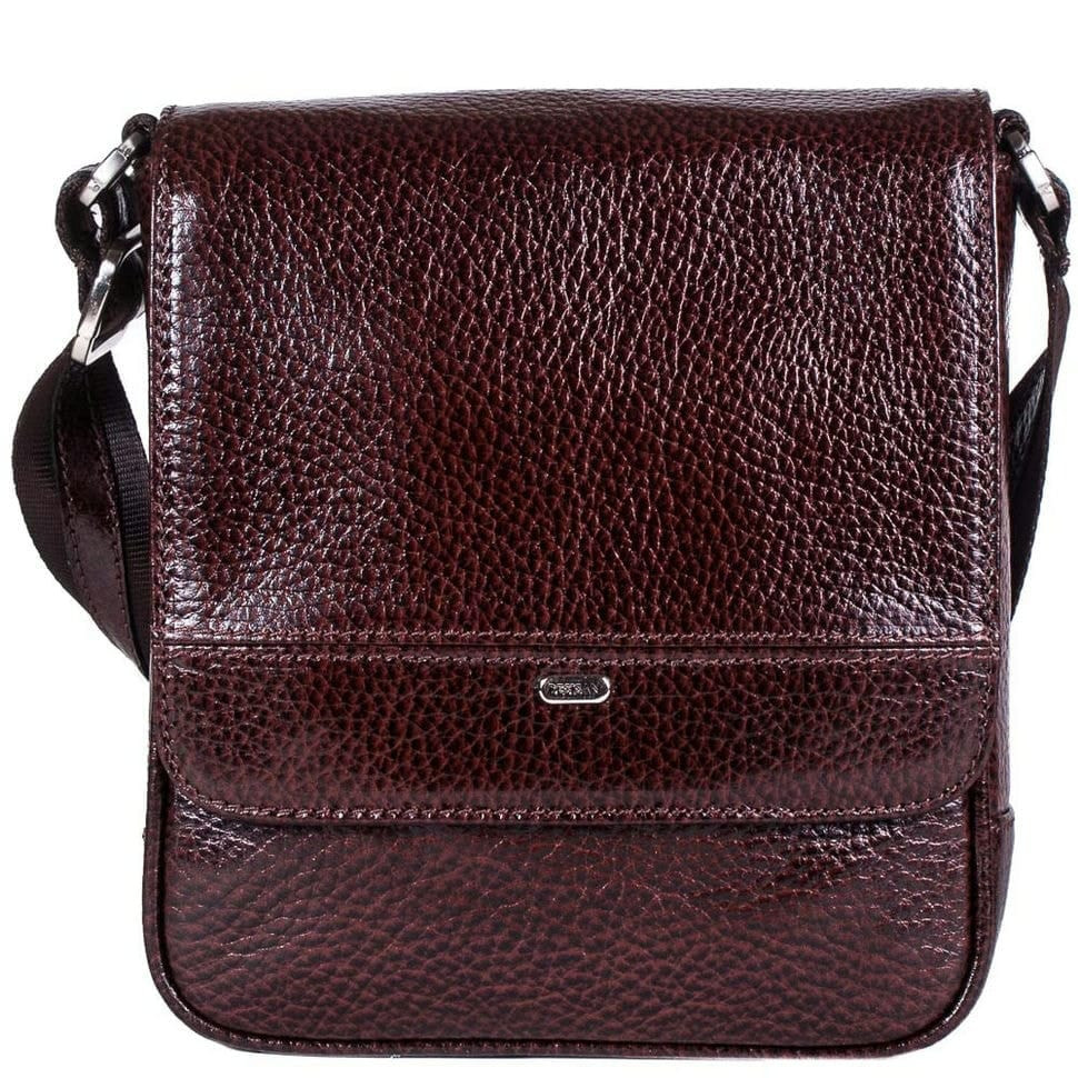 Барсетка м'яка шкіряна DESISAN 417-019 коричневий флотар