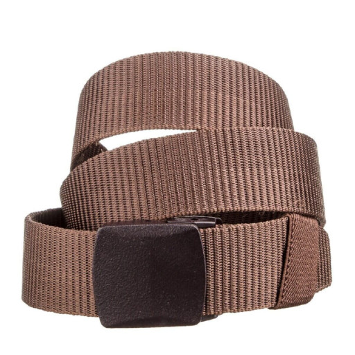 Якісний чоловічий ремінь із натуральної шкіри Grande Pelle 21461 Коричневий