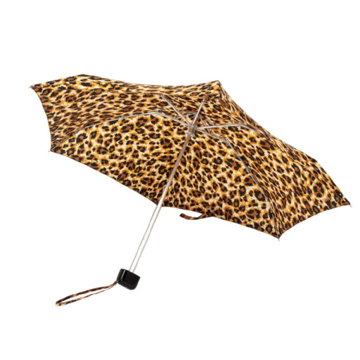 Міні парасолька жіноча Fulton L501 Tiny-2 Bling Leopard (Леопард с блестками)