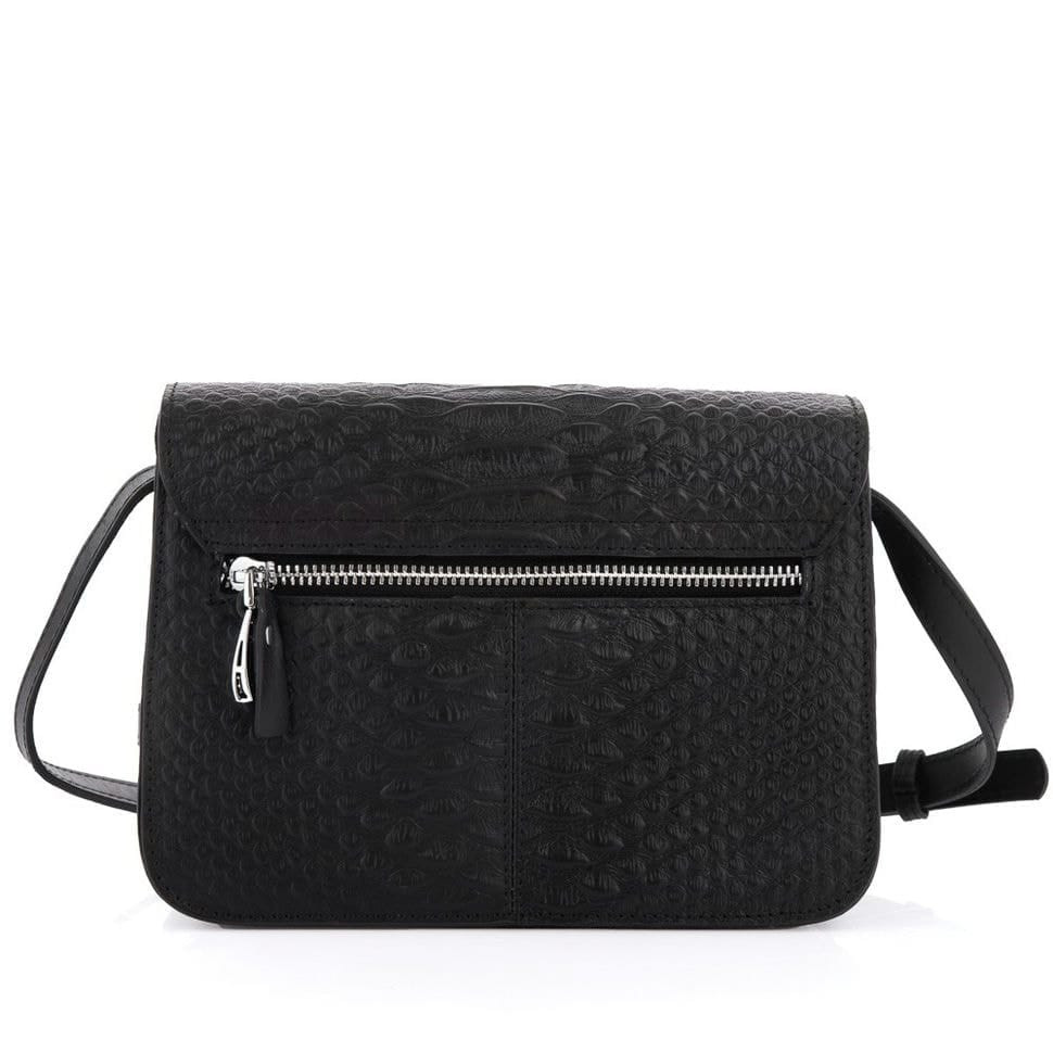 Сумка жіноча шкіряна DER FLINGER DF2020903-1 чорна