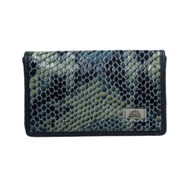 Визитница кожаная Fashion 2678 blu синий