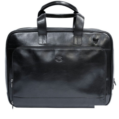 Leather bag Italico 9152 nero black