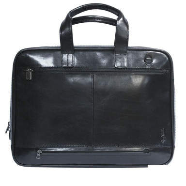 Leather bag Italico 9152 nero black
