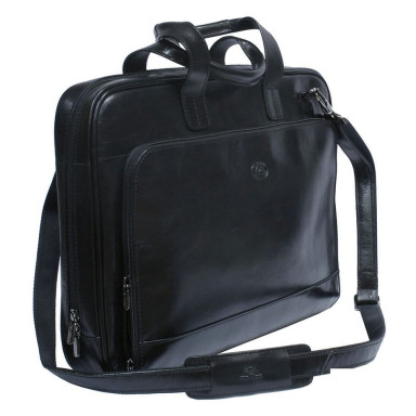 Leather bag Italico 9152 nero black