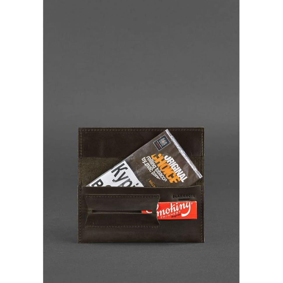 Шкіряний кисет для тютюну 1.0 темно-коричневий