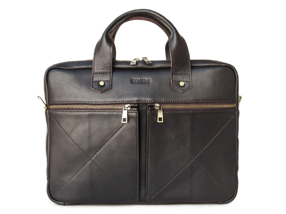 Чоловіча ділова сумка коричневого кольору Newery N012GC