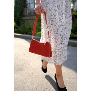 Sally women's leather bag red