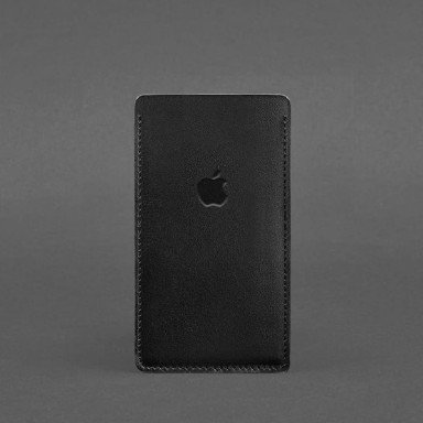 Кожаный чехол для iPhone 11 Черный Краст