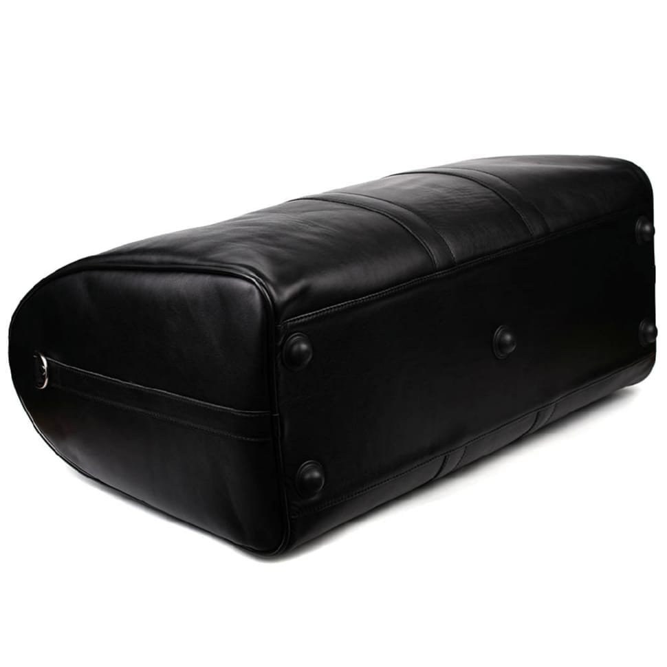 Large leather travel bag 61cm TARWA GA-9551-4lx black Nappa
