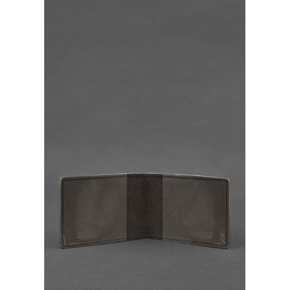 Leather cover for the certificate of the State Service of Ukraine for Emergency Situations dark brown