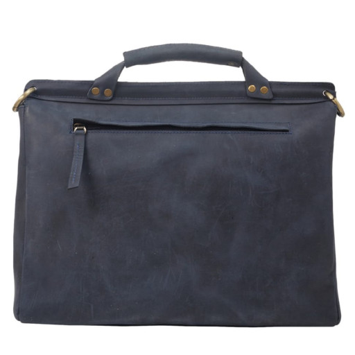 Портфель шкіра Tony Bellucci 5084-03 синій нубук