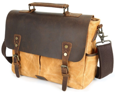 Деловой портфель в сочетании с кожей Vintage 20120 Рыжий