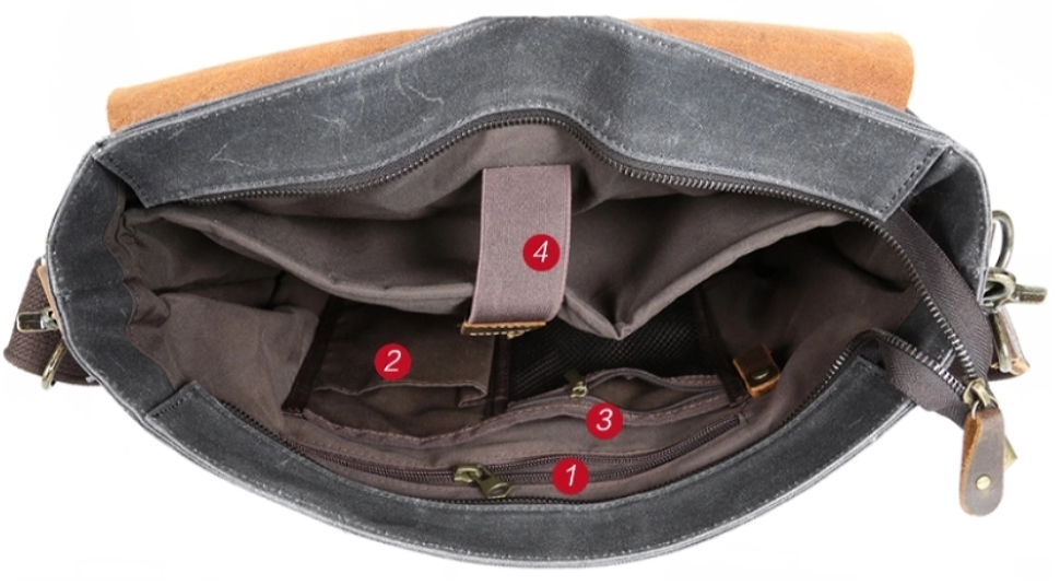 Діловий портфель у поєднанні зі шкірою Vintage 20120 Рудий