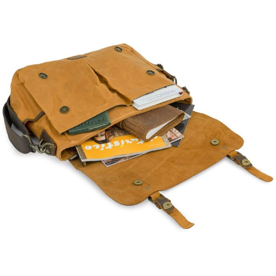 Діловий портфель у поєднанні зі шкірою Vintage 20120 Рудий