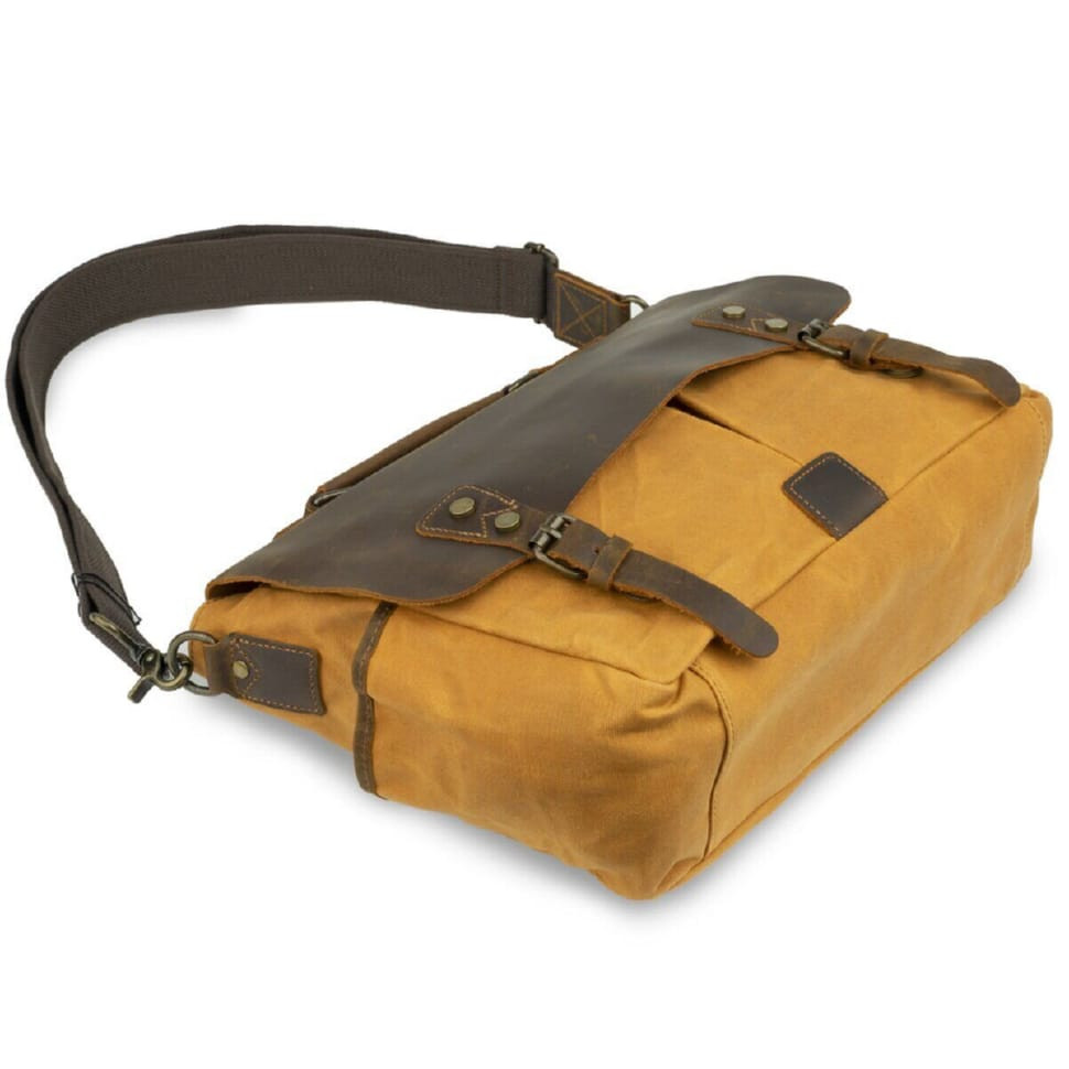 Діловий портфель у поєднанні зі шкірою Vintage 20120 Рудий